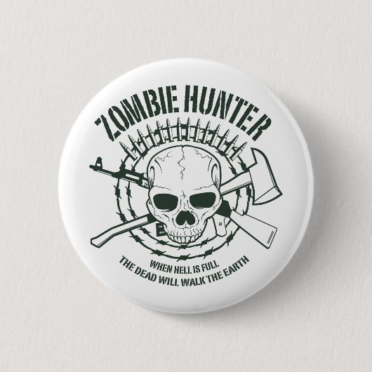 Zombie Hunter Button (Voorkant)
