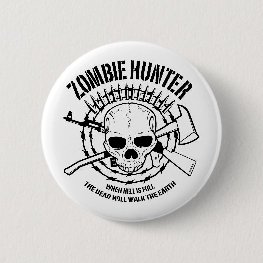 Zombie Hunter Button (Voorkant)