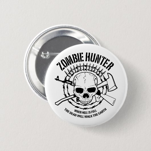 Zombie Hunter Button (Voorkant /achterkant)