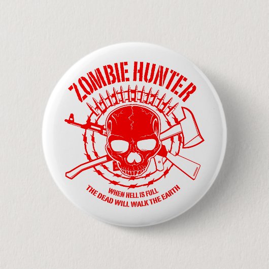 Zombie Hunter Button (Voorkant)