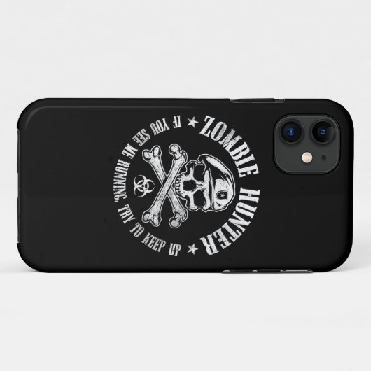 zombie hunter Case-Mate iPhone case (Achterkant (horizontaal))