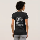 ZOMBIE HUNTER CHAINSAW TROOPS BW T-SHIRT (Achterkant volledig)