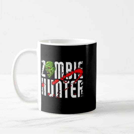 Zombie Hunter _ Halloween Apparel Funny Halloween  Koffiemok (Links)