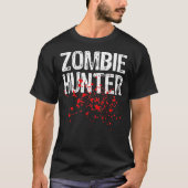 Zombie Hunter Halloween Costume Lazy Easy T-shirt (Voorkant)
