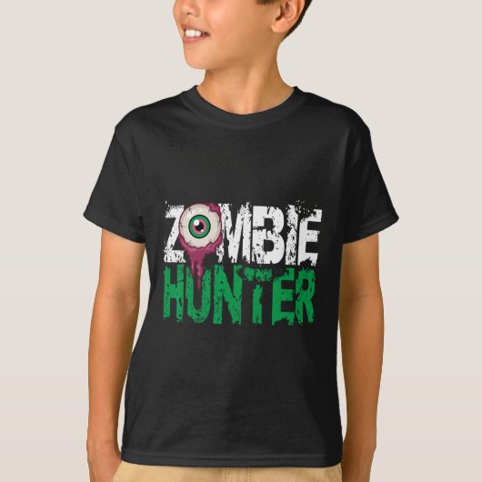 Zombie Hunter Halloween Shirt Leuk Met Een Eye Hun (Voorkant)
