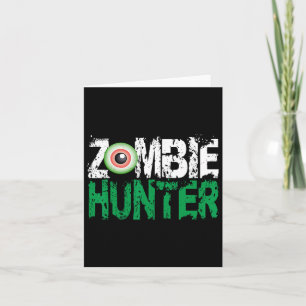 Zombie Hunter Halloween Shirt Leuk Met Een Eye Hun Kaart