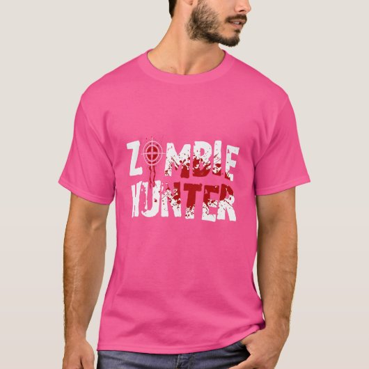 Zombie Hunter Horror Halloween Undode Corpse Zombi T-shirt (Voorkant)