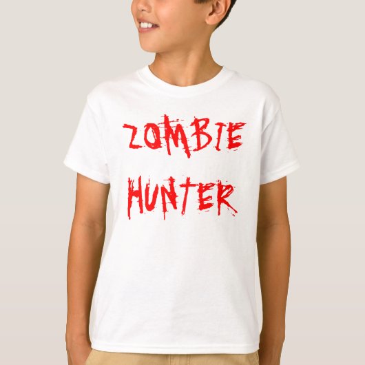 Zombie Hunter (kinder) T-shirt (Voorkant)
