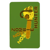 Zombie Hunter Magnet (groene achtergrond) Magneet (Verticaal)
