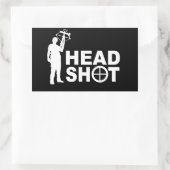 Zombie Hunter met Kruisboog Rechthoekige Sticker (Tas)