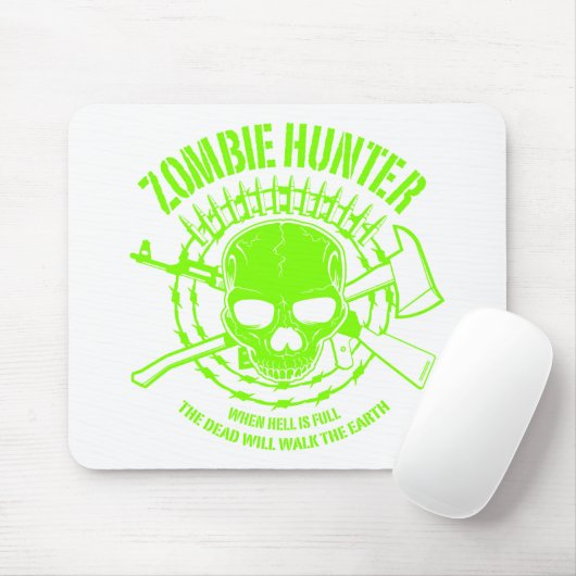 Zombie Hunter Mousepad Muismat (Met muis)