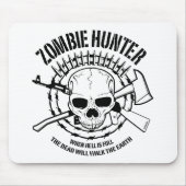 Zombie Hunter Mousepad Muismat (Voorkant)