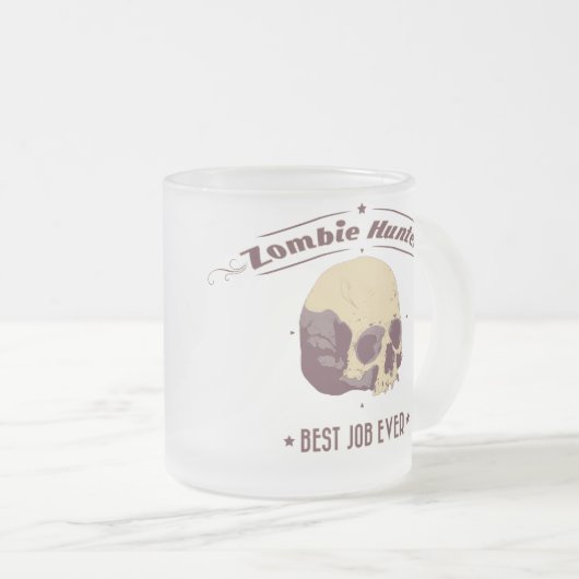 Zombie Hunter Mug Matglas Koffiemok (Voorkant rechts)