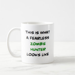 zombie hunter, onbevreesd koffiemok