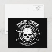 zombie hunter ondood levend dood briefkaart (Voorkant / Achterkant)