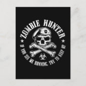 zombie hunter ondood levend dood briefkaart (Voorkant)