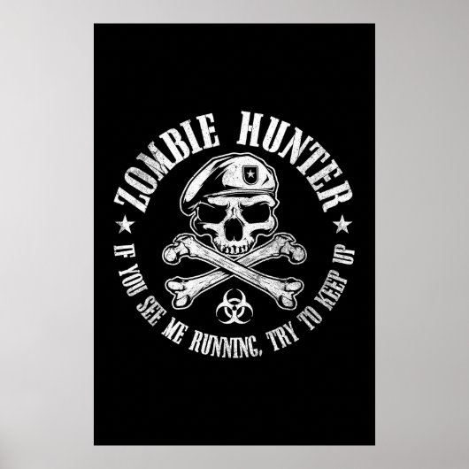 zombie hunter ondood levend dood poster (Voorkant)