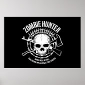 zombie hunter ondood levend dood poster (Voorkant)