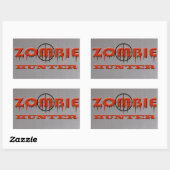 Zombie Hunter Rechthoekige Sticker (Vel)