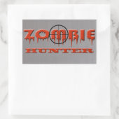 Zombie Hunter Rechthoekige Sticker (Tas)