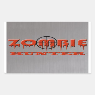 Zombie Hunter Rechthoekige Sticker