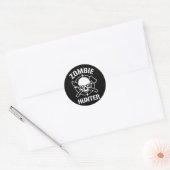 Zombie Hunter Ronde Sticker (Envelop)