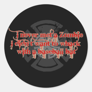 Zombie Hunter Ronde Sticker