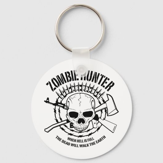 Zombie Hunter Sleutelhanger (Voorkant)