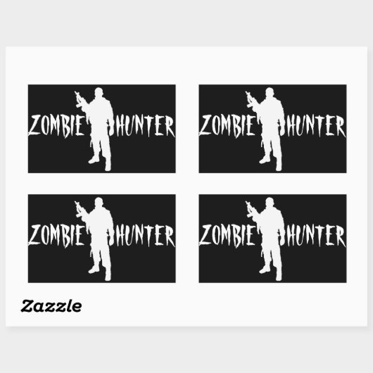 ZOMBIE HUNTER-Sticker Rechthoekige Sticker (Vel)