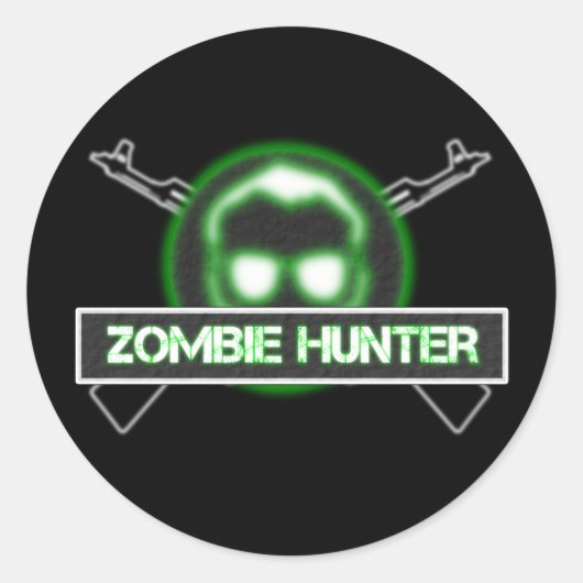 Zombie Hunter Stickers (Voorkant)