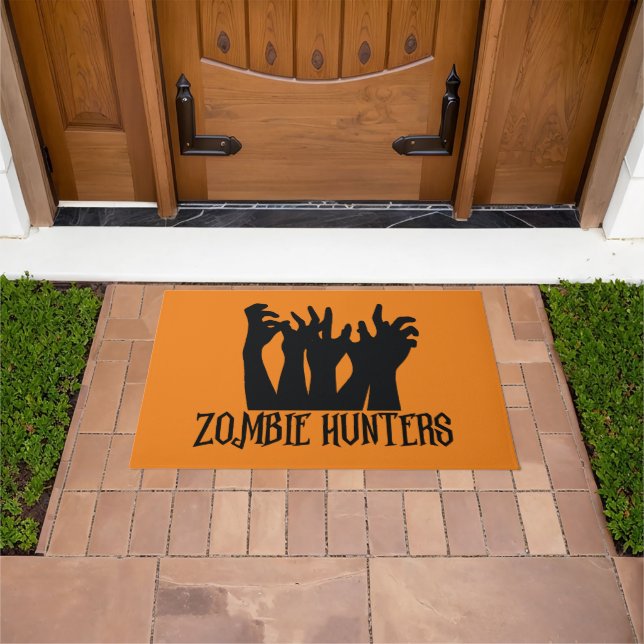 Zombie Hunters Halloween Deurmat (Buiten)