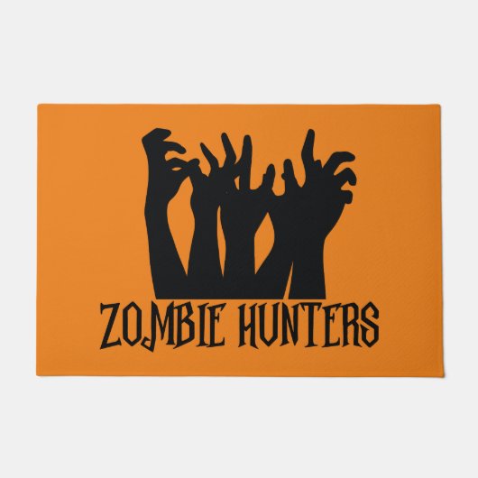 Zombie Hunters Halloween Deurmat (Voorkant)