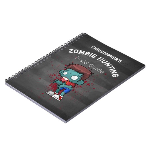 Zombie Hunting Field Guide Funny Notitieboek (Linkerzijde)