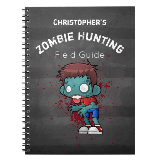 Zombie Hunting Field Guide Funny Notitieboek (Voorkant)
