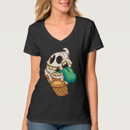 Zombie Ice Cream Truck Monster T-shirt (Voorkant)