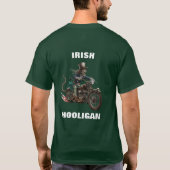 Zombie Ierse Hooligan Biker T-shirt (Achterkant)