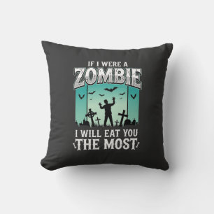Zombie Ik Zal Je Opeten Halloween Ontwerp_1 Kussen