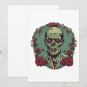 zombie illustratie kaart (Voorkant / Achterkant)