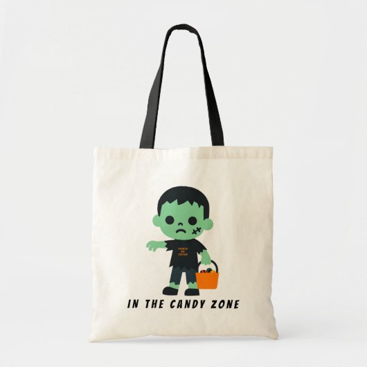 Zombie in de snoepzone tote bag (Voorkant)