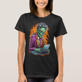 Zombie in de werkplaats | Halloween T-shirt