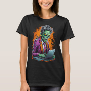 Zombie in de werkplaats   Halloween T-shirt