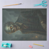 Zombie in een Twilight City Gothic Halloween Undea Tissuepapier (Craft)