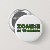 Zombie in opleiding ronde button 5,7 cm (Voorkant /achterkant)