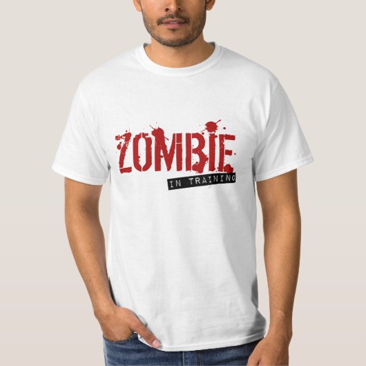 ZOMBIE IN OPLEIDING - T-shirt (Voorkant)