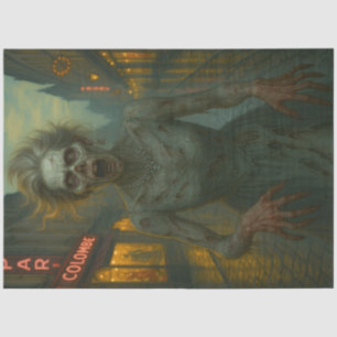 Zombie in Twilight Street Gothic Halloween Undead Tissuepapier