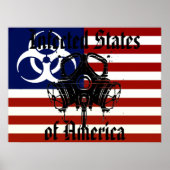Zombie Infected States of America Poster (Voorkant)