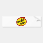 Zombie Inside Bumpersticker (Voorkant)