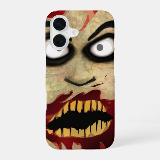 Zombie iPhone 16 Hoesje (Achterkant)