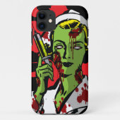 Zombie iPhone 5 Hoesje Zombie verpleegster (Achterkant)