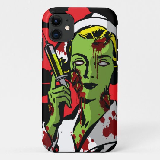 Zombie iPhone 5 Hoesje Zombie verpleegster (Achterkant)
